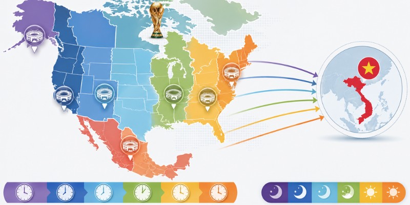 Cập nhật múi giờ World Cup 2026