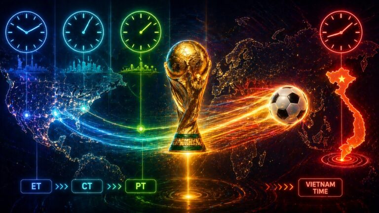 Múi giờ World Cup 2026: Xem trận lúc mấy giờ Việt Nam?