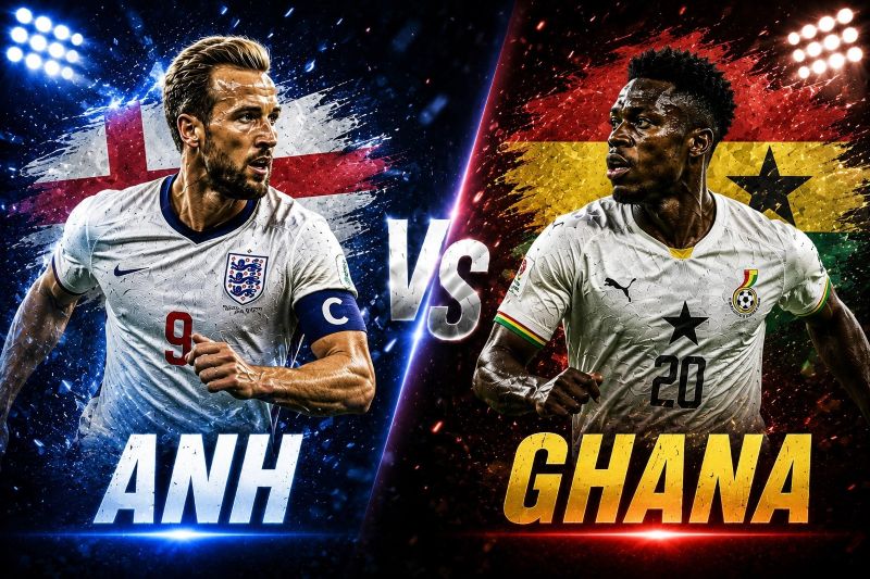 Lịch sử đối đầu giữa Anh vs Ghana