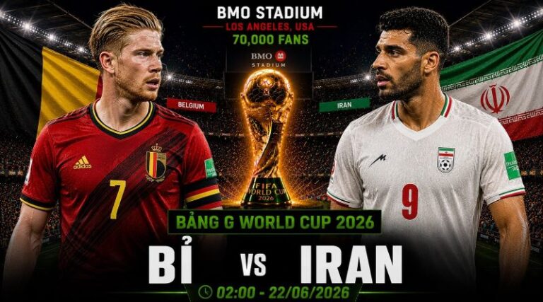 Nhận định Bỉ vs Iran World Cup 2026 bảng G: Quỷ đỏ thử thách bức tường Ba Tư