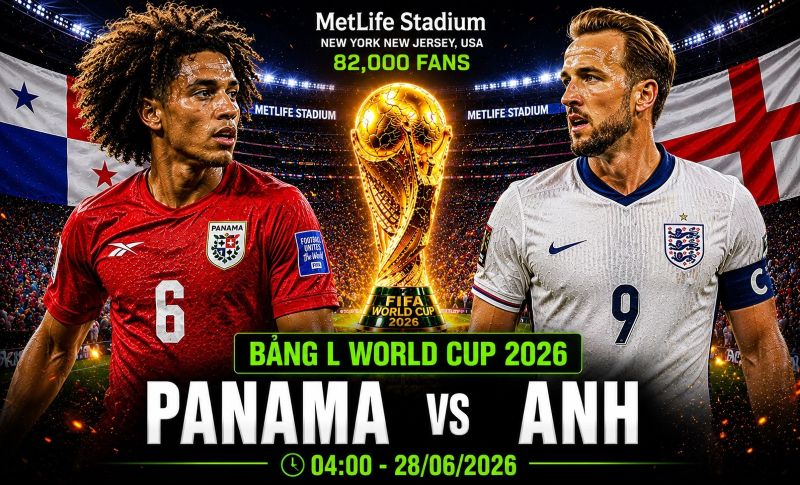 Nhận định Panama vs Anh World Cup 2026 bảng L: Tam Sư của Tuchel săn mồi tại MetLife