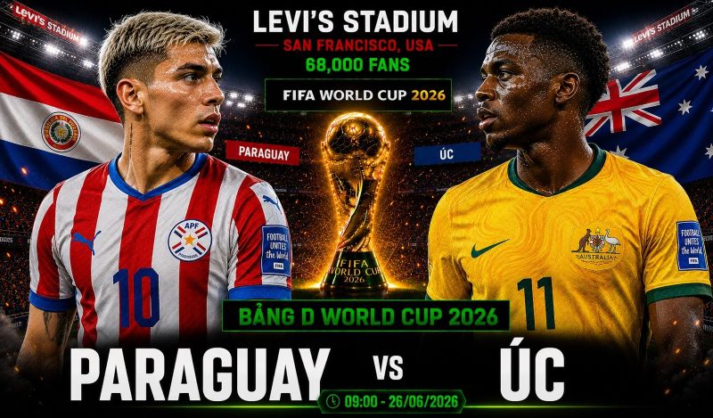 Nhận định Paraguay vs Úc World Cup 2026 bảng D: Cuộc chiến phòng ngự định đoạt tấm vé