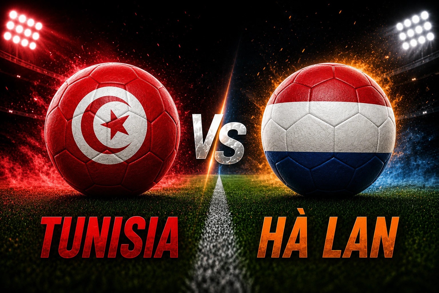 So sánh từng tuyến giữa hai đội Tunisia vs Hà LAn