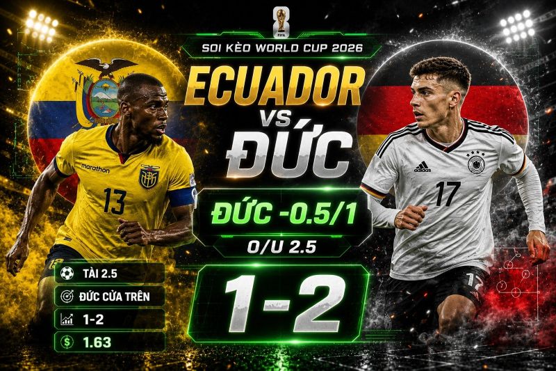 Dự đoán tỷ lệ kèo kết quả và tỷ số Ecuador vs Đức