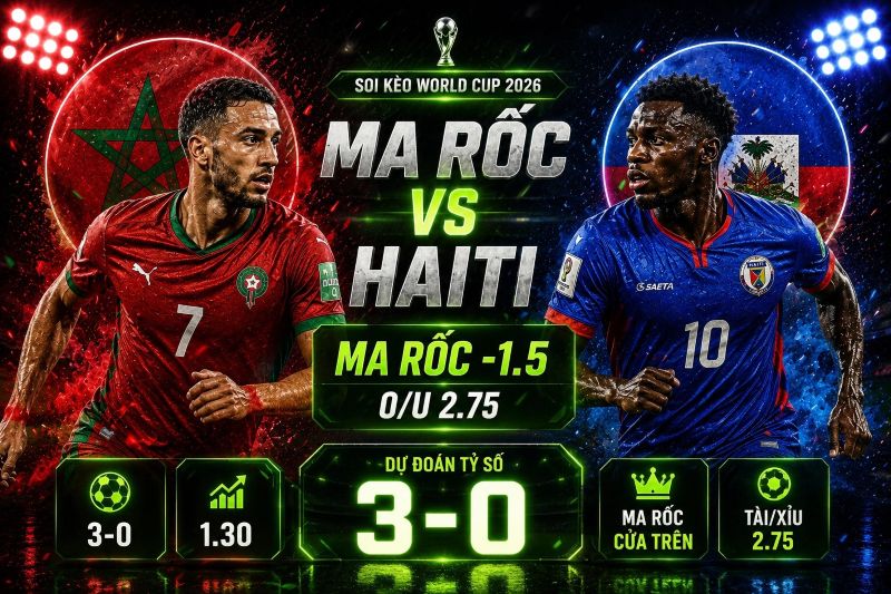 Dự đoán tỷ lệ kèo kết quả và tỷ số Ma Rốc vs Haiti